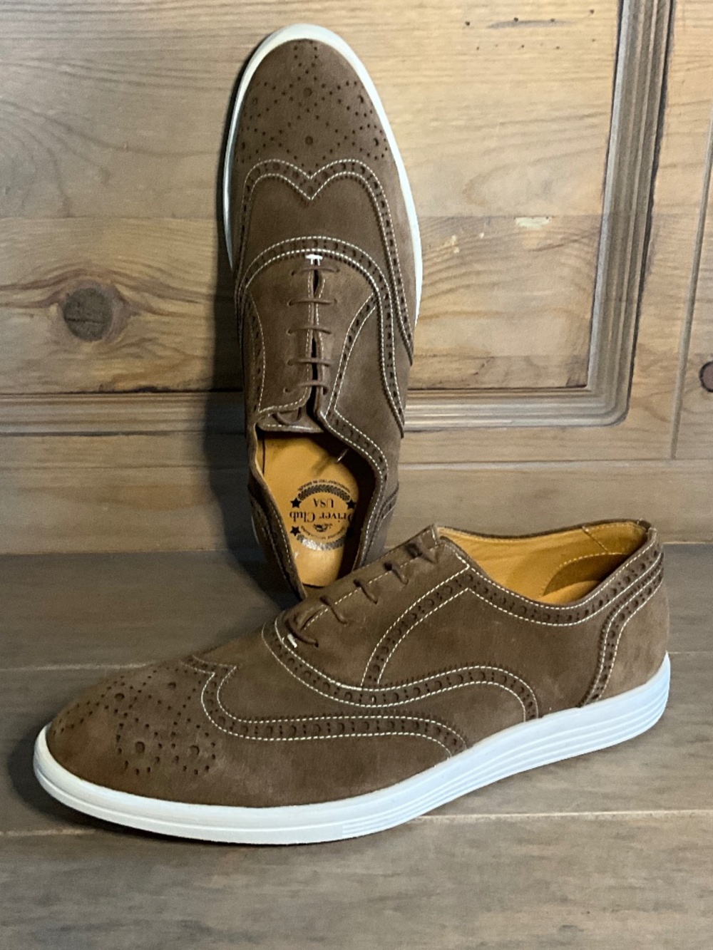 Driver Club Men's 11.5 Brushed Leather Driving Shoes UK11.5 OC5T11585-02